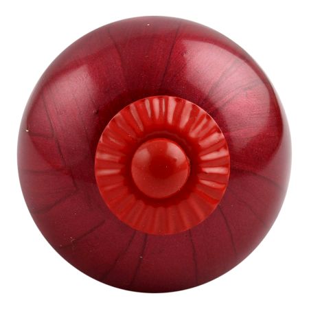 Neon Cherry Red Fitting Round Ceramic Knob